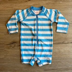 Hanna Andersson Blue & White striped swimsuit